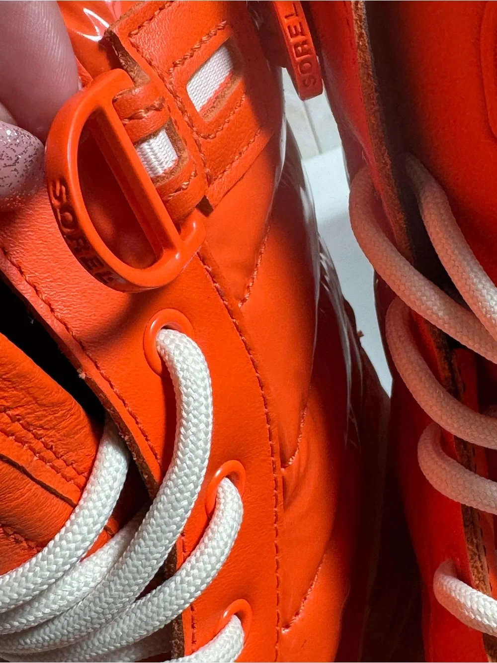 Sorel Caribou Orange High-Top Winter Insulated Waterproof Boot
